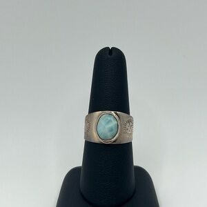 Silver Ring with Blue Stone